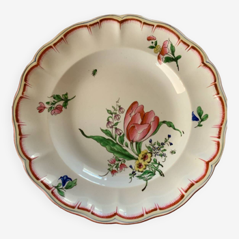 Assiette porcelaine Lunéville