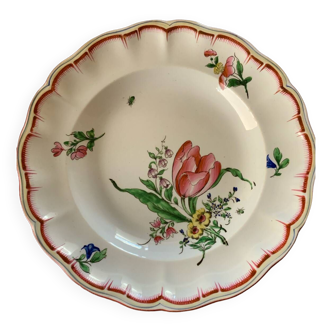 Assiette porcelaine Lunéville