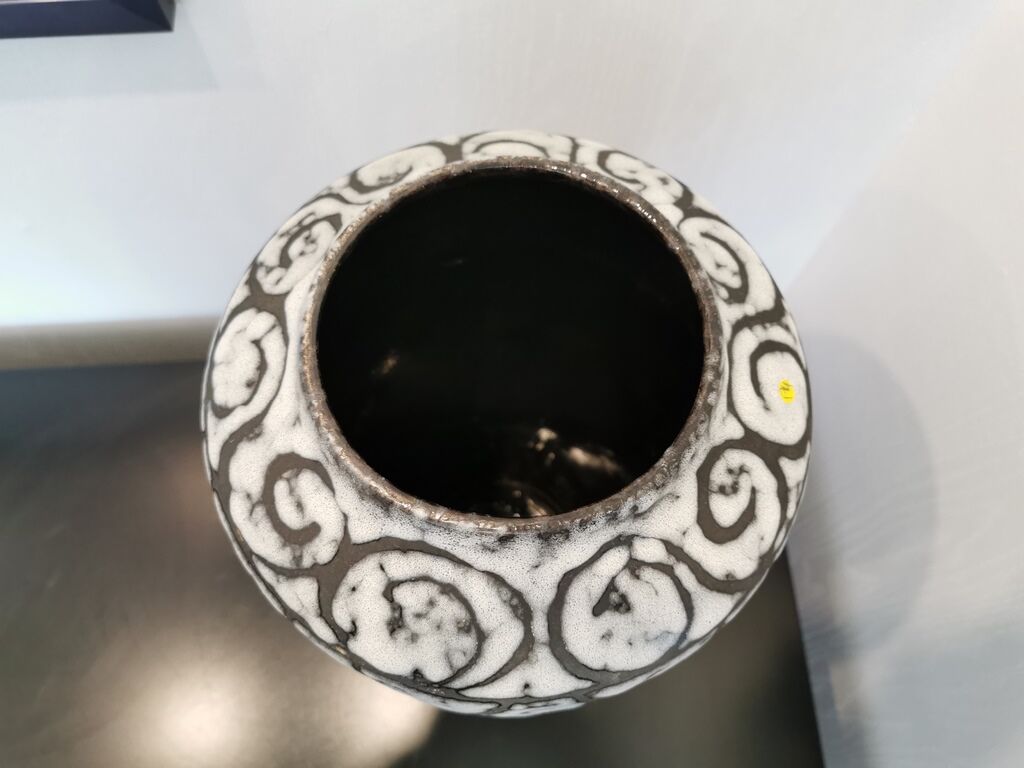 Vase Scheurich West Germany noir et blanc
