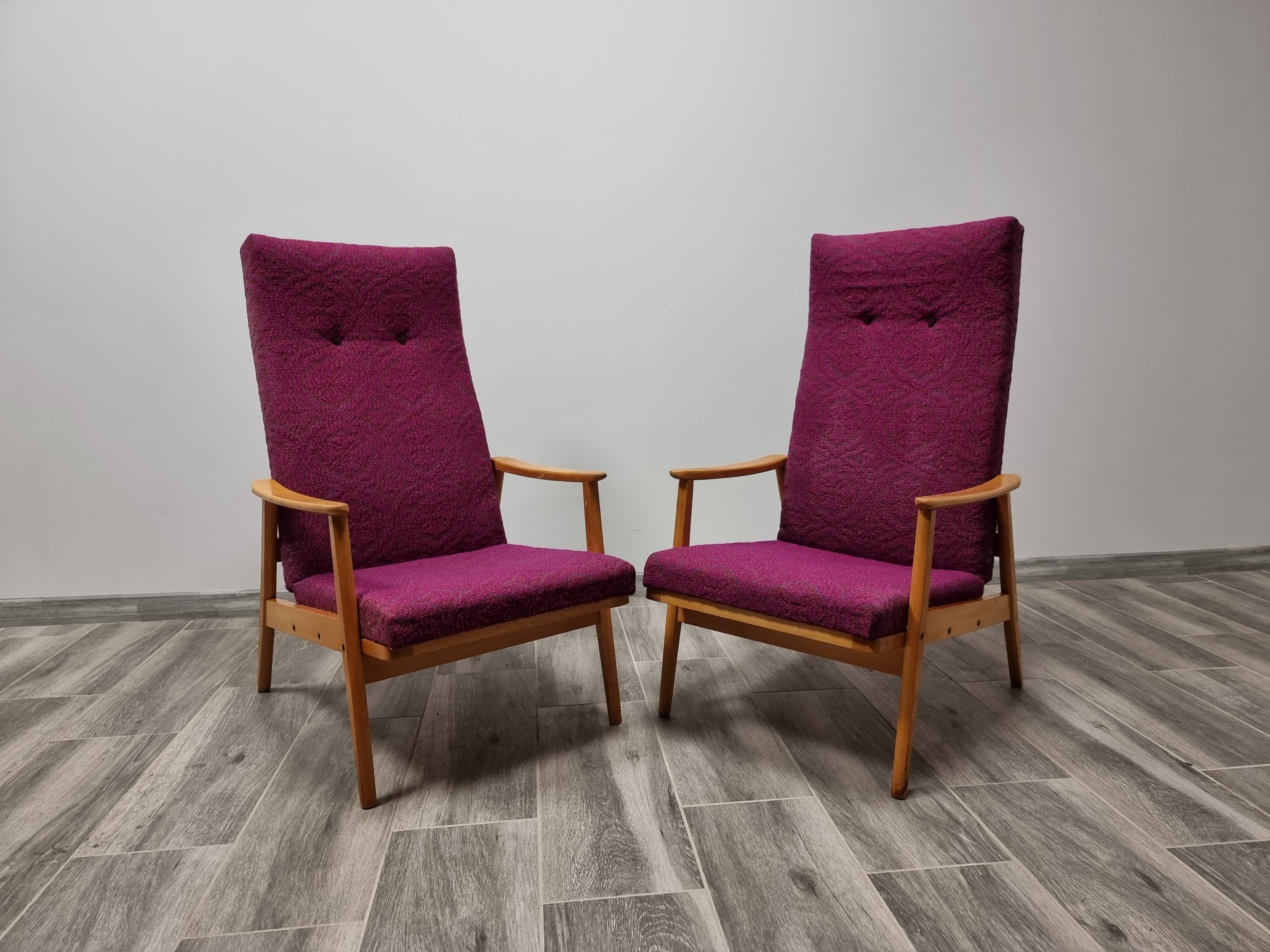 Vintage armchairs by Ton