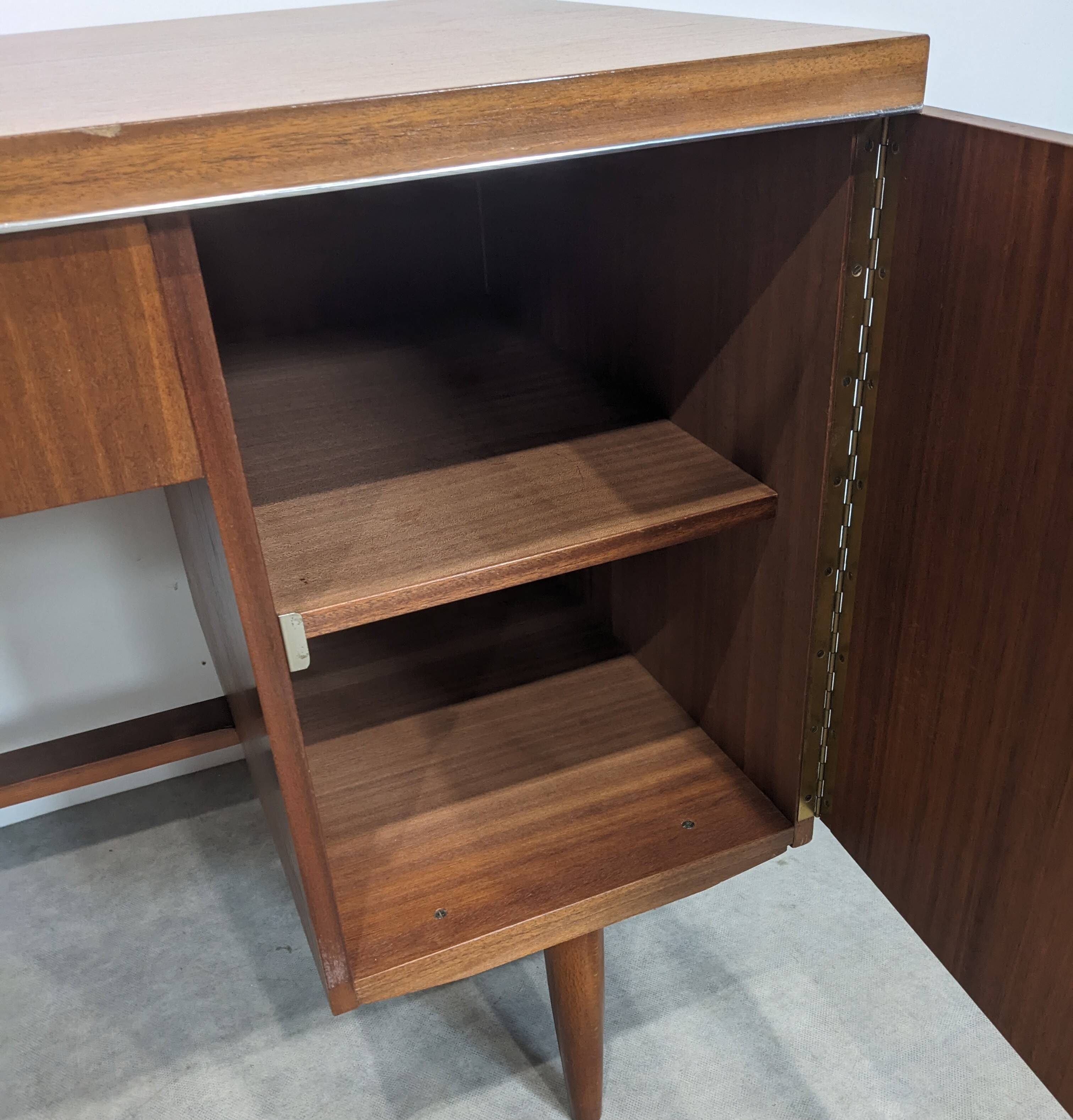 Vintage five-drawer desk
