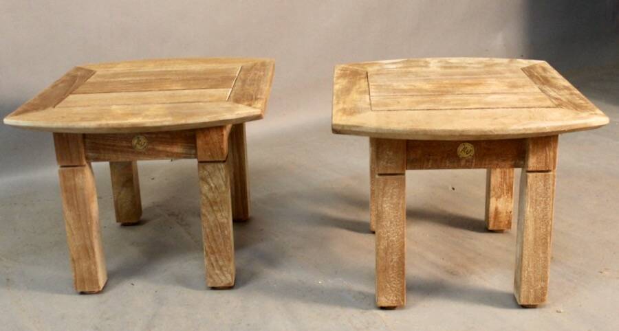 Pair of Teak Coffee Tables by the Brand Roland Vlaemynck