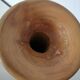 vase, soliflore, candlestick, turned wood, light wood