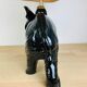 Black ceramic elephant lamp jungle style