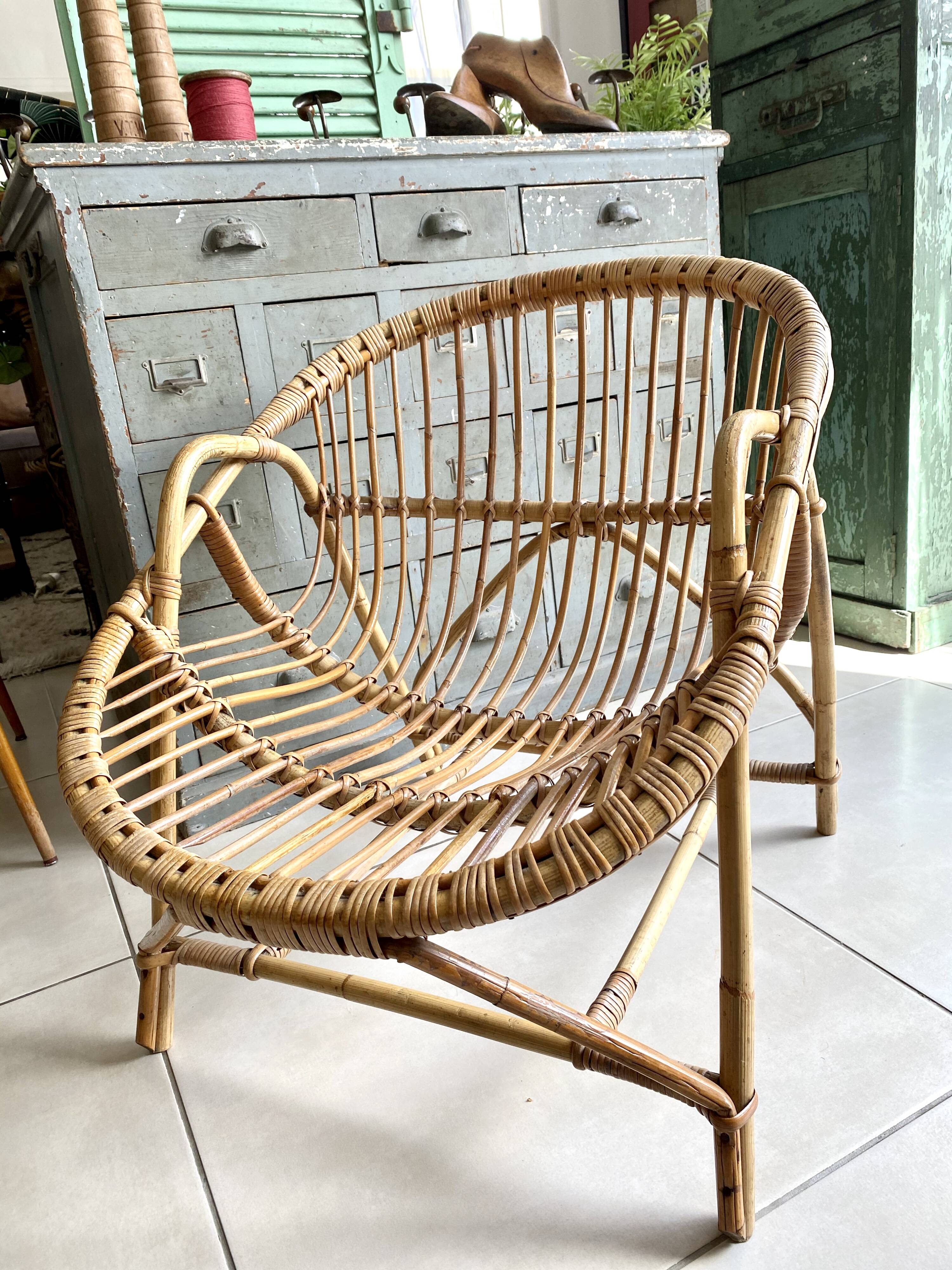 Vintage rattan chair