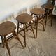 Set of 4 1950s bar top stools