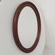 Miroir ovale en bois, années 60