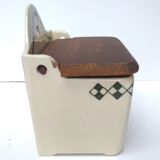 Ancient earthenware matchbox