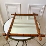 barber mirror style bamboo XXth