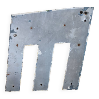 Old metal sign letter