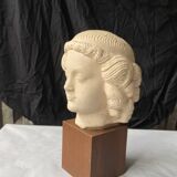 antique head sculpture Louvre Museum