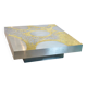 Table basse en acier inoxydable et laiton par Jean Claude Dresse
