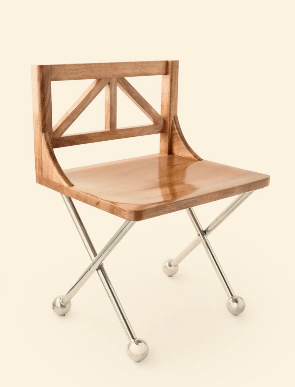 Mango wood chair by Louis Barthelemy