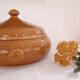 Vintage vegetable soup factory Gien amber