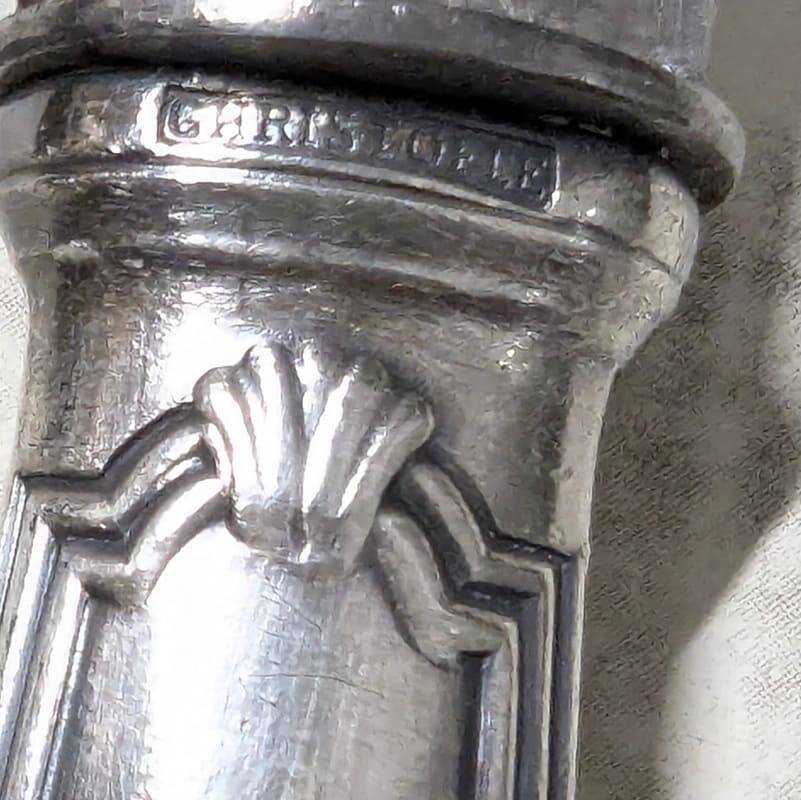 6 Christofle silver-plated metal knives