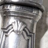 6 Christofle silver-plated metal knives