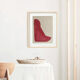 Hand painted abstract wall art 01: Mrs Pigeon