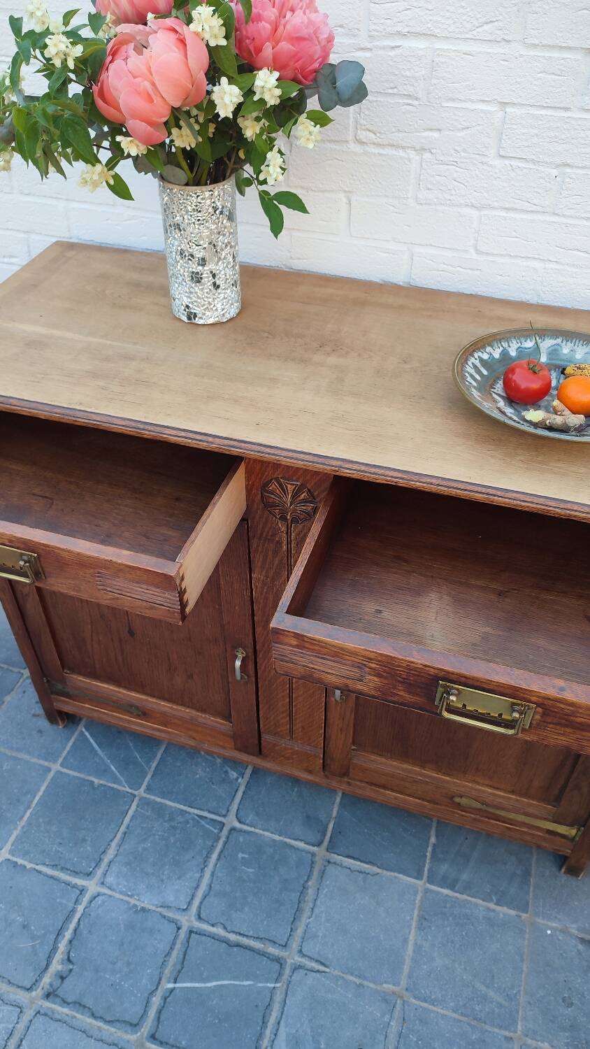 Solid oak sideboard