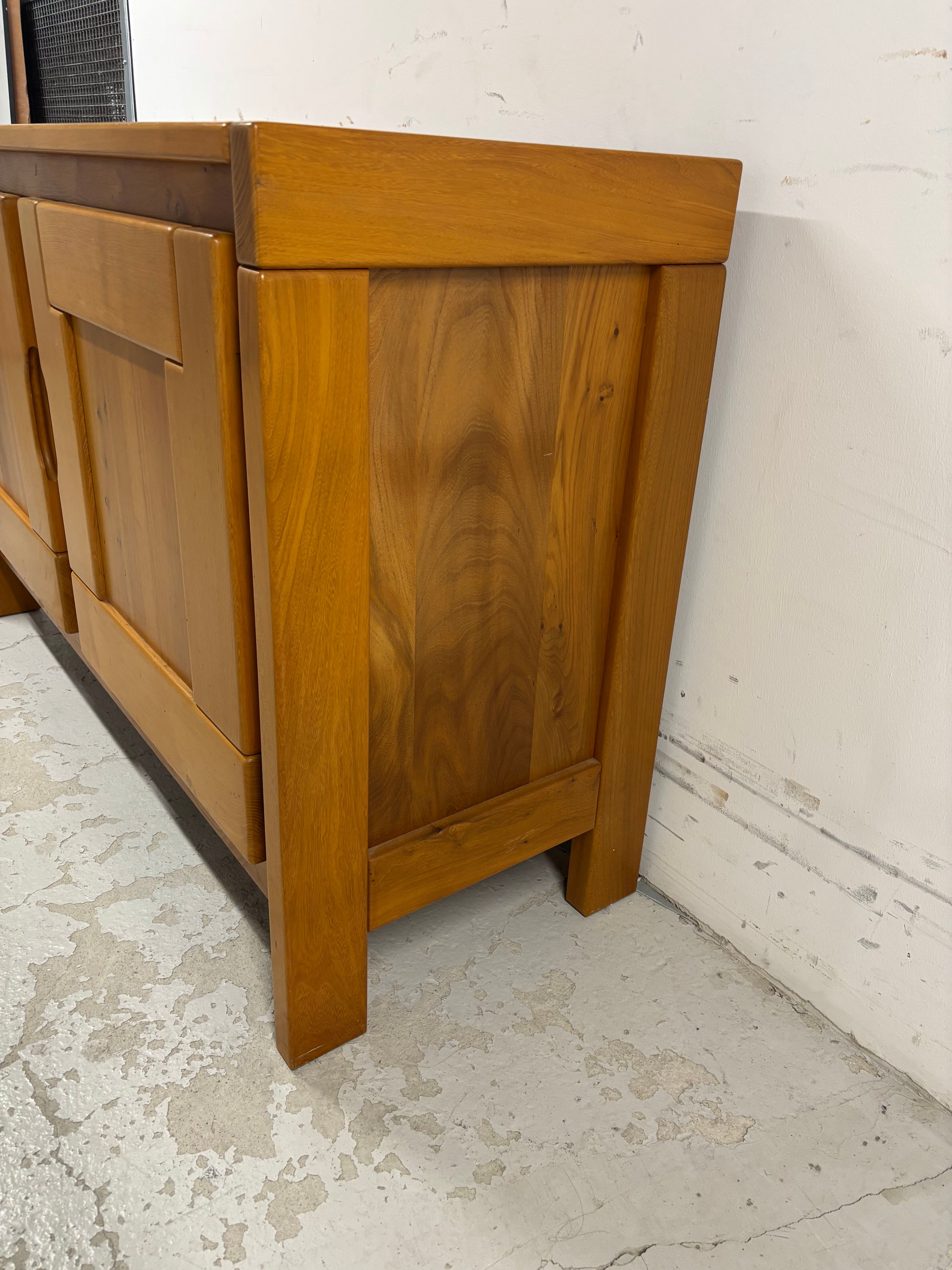 1970s vintage solid wood sideboard – modernist design