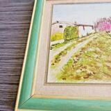 Painting signed oil on wood