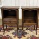 Pair of oak bedside tables in Louis XV style from the 1950s.