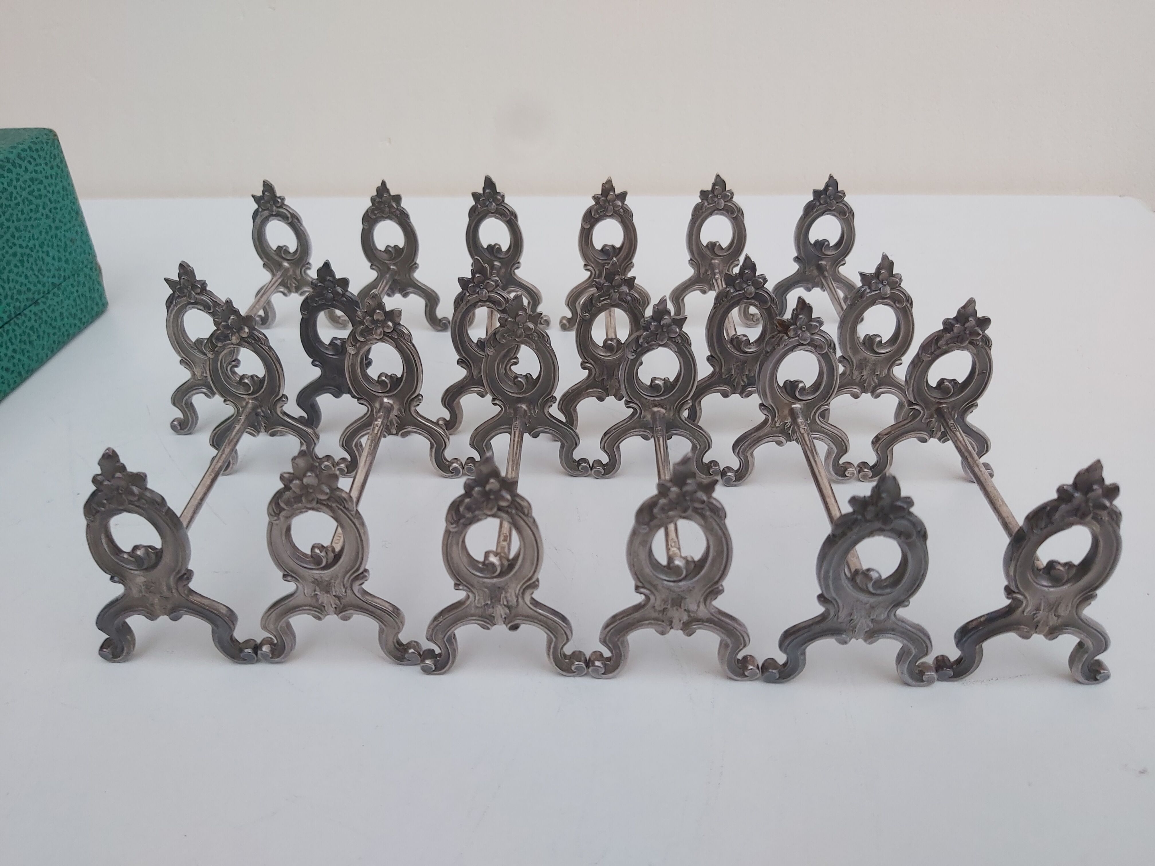 12 knife holders in their SFAM silver metal box