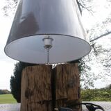Lamp on oak beam