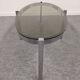 Oval smoked glass coffee table from the 60s/70s