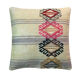 Housse de coussin kilim turc vintage, 40 x 40 cm