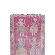 Vintage Turkish rug from Oushak, hand-woven 98x310 cm