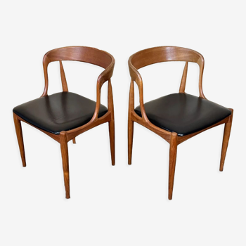 2 chaises Johannes Andersen pour Uldum Danish Design