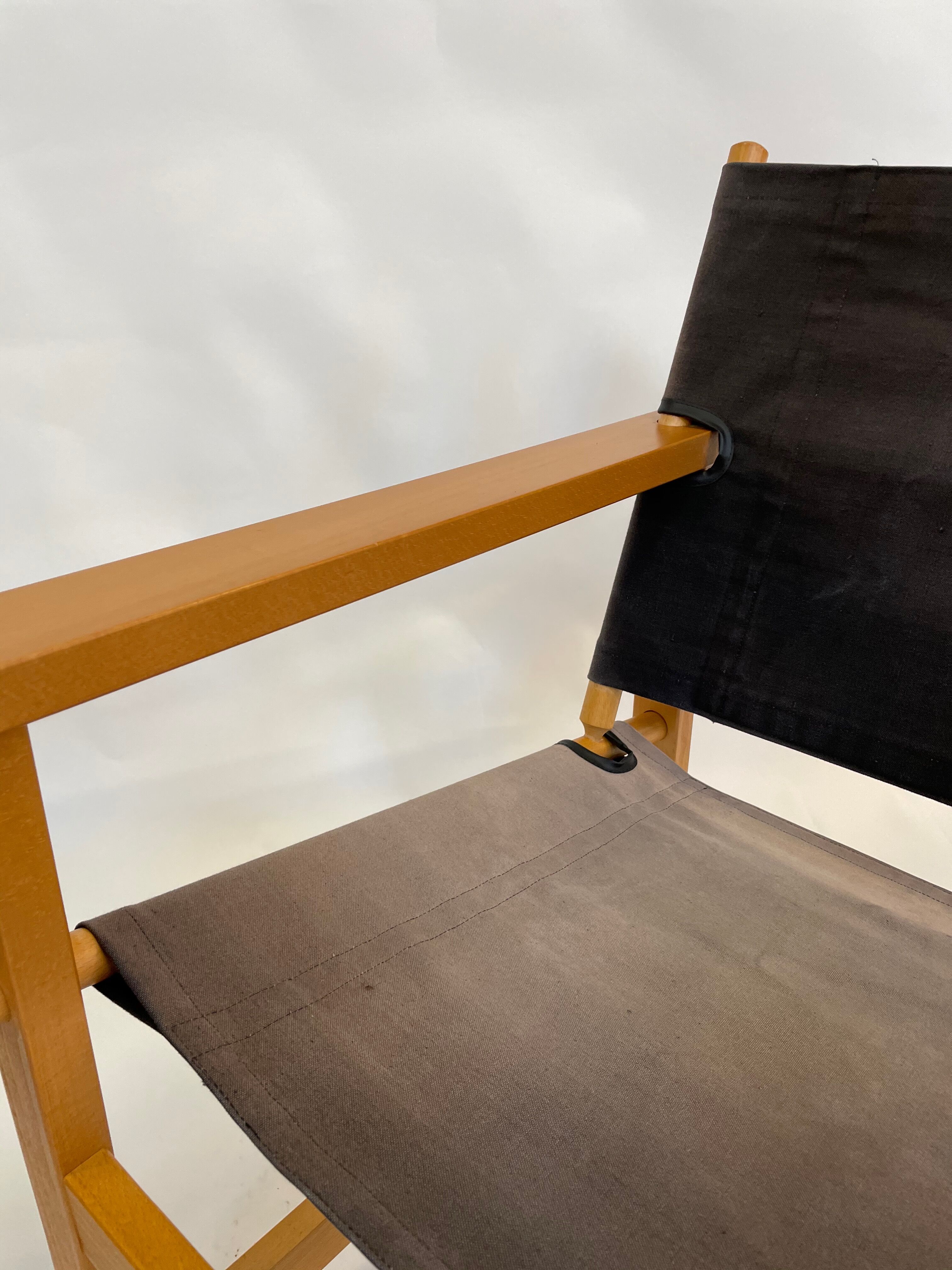 Vintage Safari Chair 1980s Hyllinge Møbler Denmark