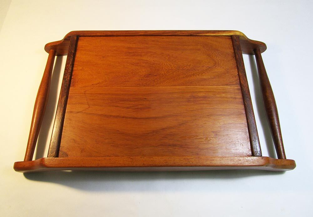 Wooden service tray