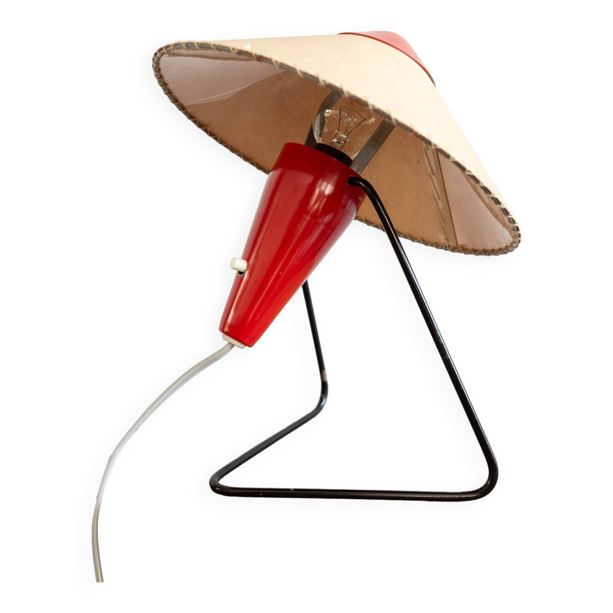 Mid Century Czech Table Lamp by Helena Frantova for Okolo, 1950s
