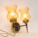 Double wall sconce | Midcentury Ialian design | Gio Ponti | vintage 50's