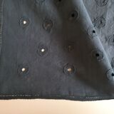 Hand embroidered linen tablecloth, 60's, 3.10m