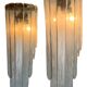 Pair of sconces " called murano waterfall " by carlo nason for mazzega