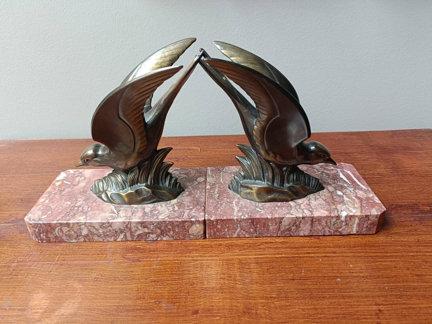 Art Deco Bird Bookends