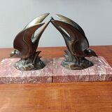 Art Deco Bird Bookends