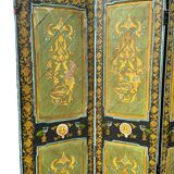 Paravent en bois peint, Inde XIXème