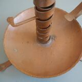 old pig tail rat cave copper candle holder