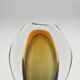 Sommerso Vase Flavio Poli Seguso Murano Green Amber Glass 1950