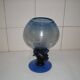 Coupe de verre Murano décorative bleu cobalt