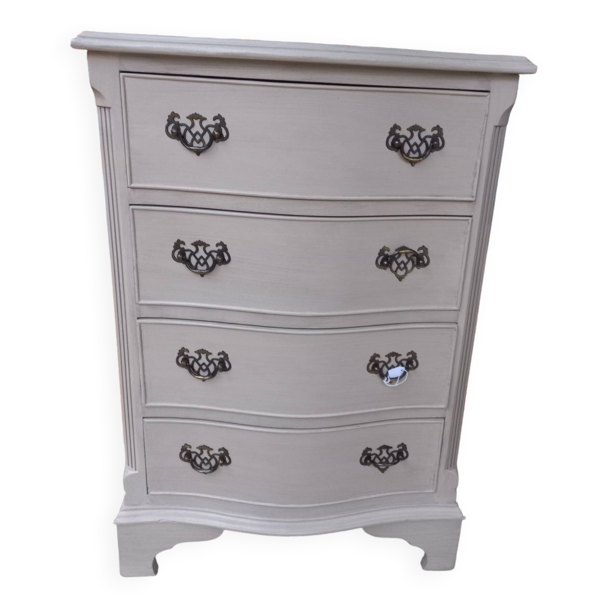 Petite commode anglaise patinée lin vieilli