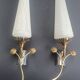 Pair of antique Art Deco wall sconces