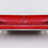 Red leather sofa by Hynekk Gottwald 1930