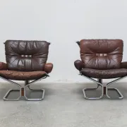 Pair of lounge chairs by Harald Relling for Westnofa, 1970s