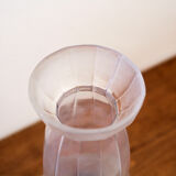 Art deco vase in molded pressed glass