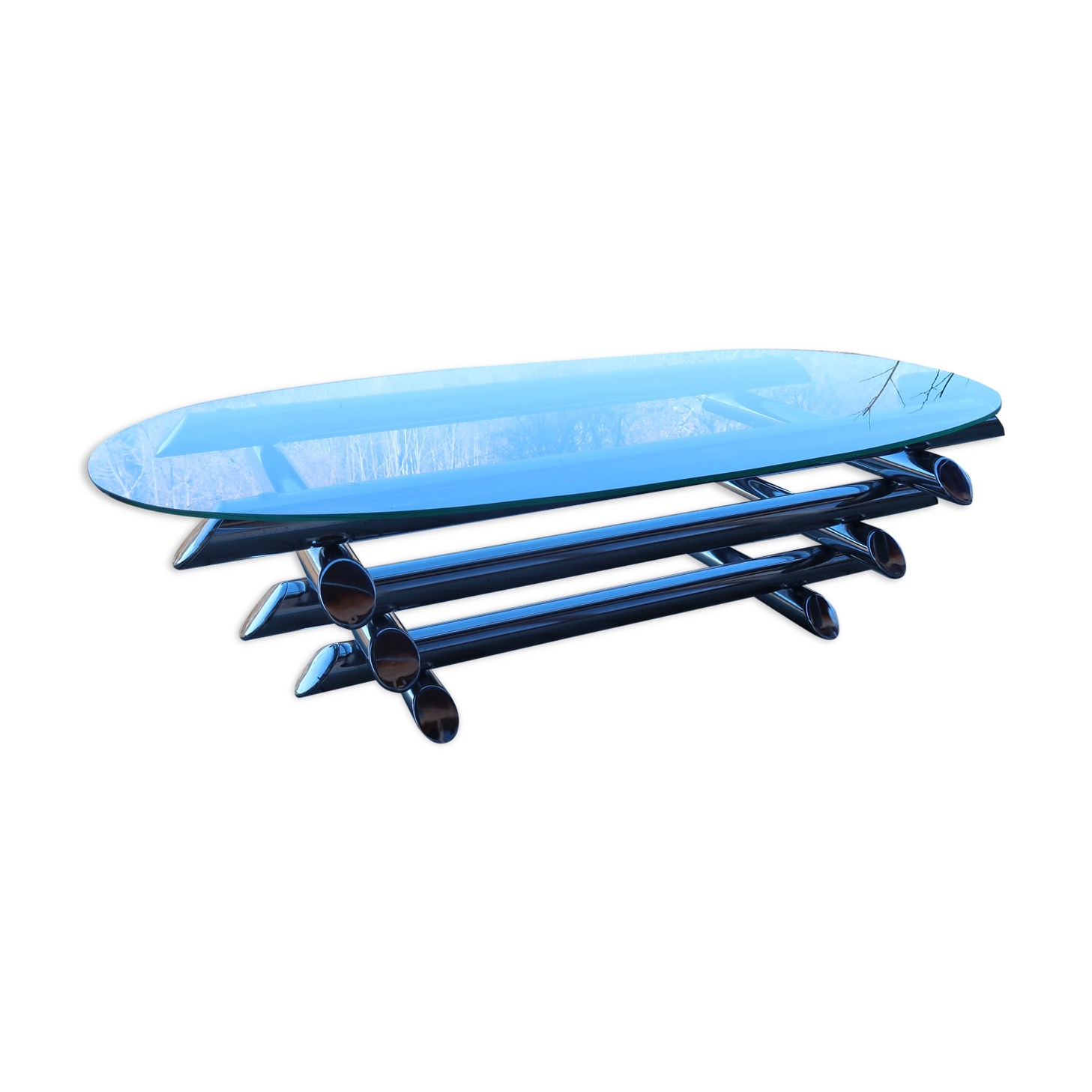 Chrome tubular table 70 ́s