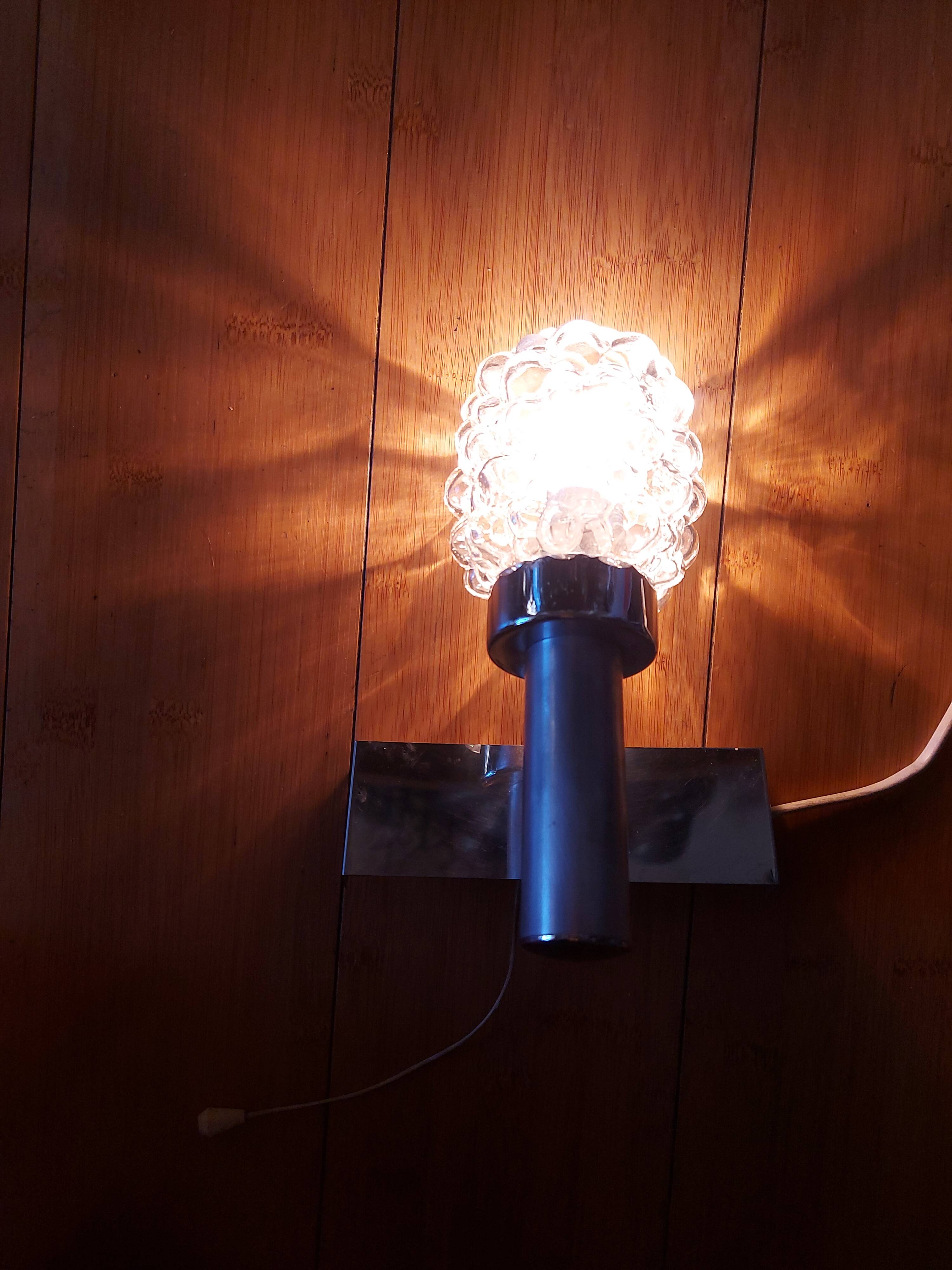 Pair of vintage 70's wall lights
